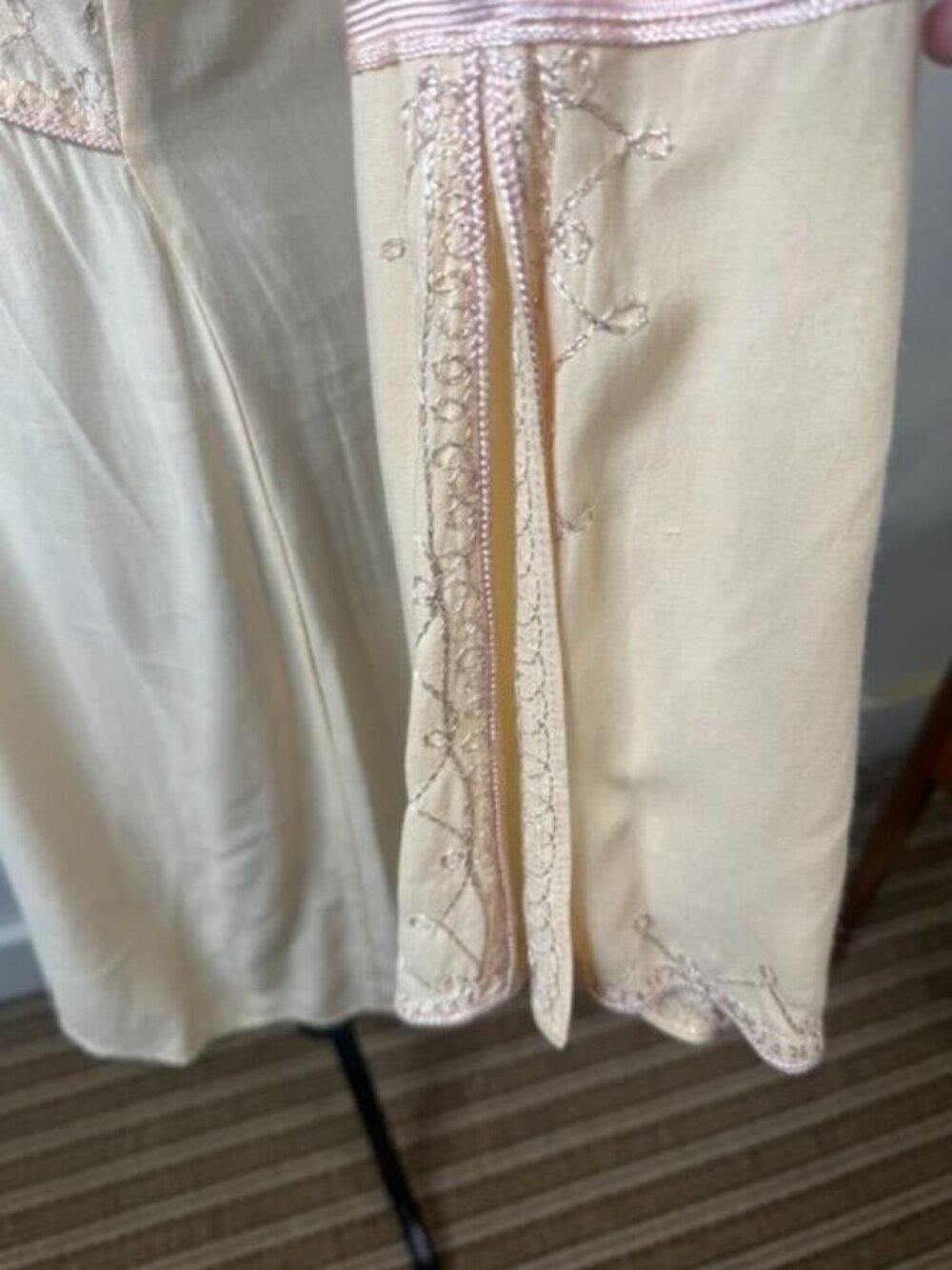 Vanesska for Calypso Christiane Celle Peach Embroidered Boho Tunic Dress Size S - Picture 8 of 10